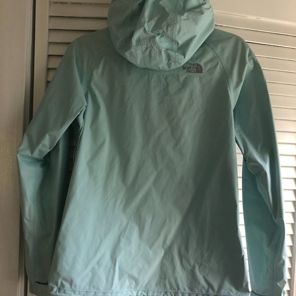 North Face Robin's Egg Blue Venture Rain Jacket - Picture 8 of 11
